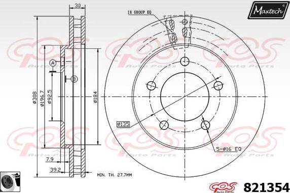 Maxtech 70180292 - Seal, brake caliper piston car-mod.net