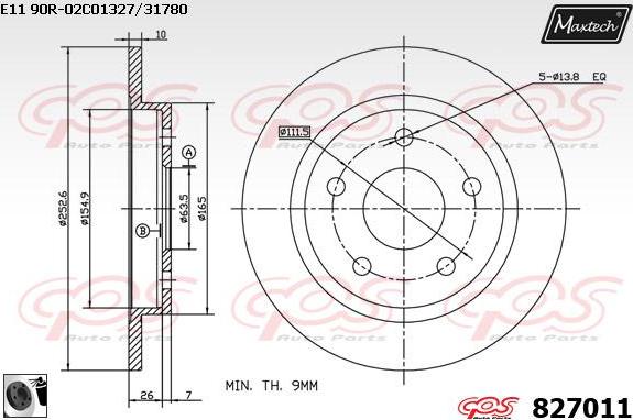 Maxtech 70200820 - Repair Kit, brake caliper car-mod.net