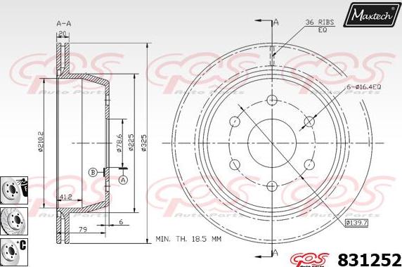 Maxtech 71810056 - Guide Bolt, brake caliper car-mod.net