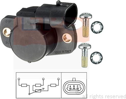 MDR EPS-1995 001 - Throttle position sensor car-mod.net