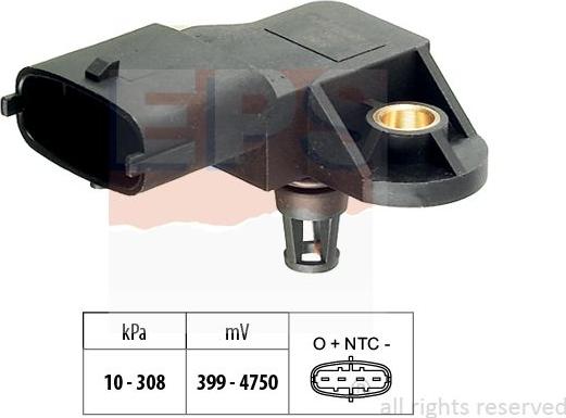 MDR EPS-1993 410 - Sensor, boost pressure car-mod.net