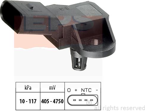 MDR EPS-1993 090 - Exhaust pressure Sensor car-mod.net