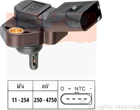 MDR EPS-1993 012 - Pressure Sensor, brake booster car-mod.net