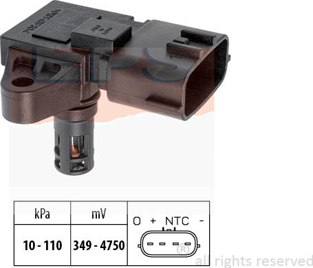 MDR EPS-1993 126 - Sensor, boost pressure car-mod.net