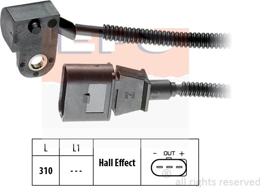 MDR EPS-1953 456 - Camshaft position Sensor car-mod.net