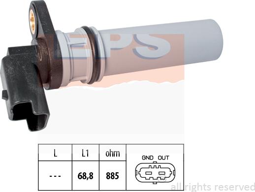 MDR EPS-1953 537 - Sensor, RPM car-mod.net