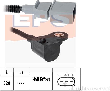 MDR EPS-1953 605 - Camshaft position Sensor car-mod.net