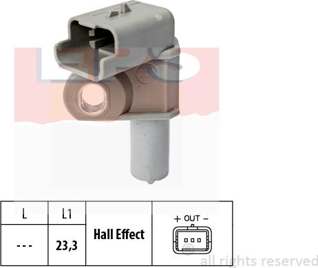 MDR EPS-1953 632 - Camshaft position Sensor car-mod.net