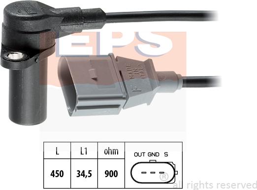 MDR EPS-1953 383 - Crankshaft position sensor, RPM car-mod.net