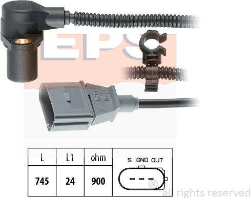 MDR EPS-1953 267 - Crankshaft position sensor, RPM car-mod.net