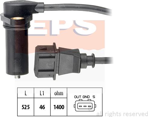 MDR EPS-1953 219 - Crankshaft position sensor, RPM car-mod.net