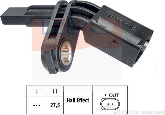 MDR EPS-1960 007 - ABS sensor, wheel speed car-mod.net