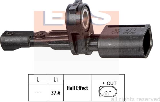 MDR EPS-1960 017 - ABS sensor, wheel speed car-mod.net