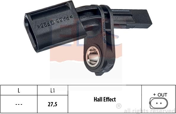 MDR EPS-1960 173 - ABS sensor, wheel speed car-mod.net