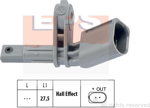 MDR EPS-1960 172 - ABS sensor, wheel speed car-mod.net