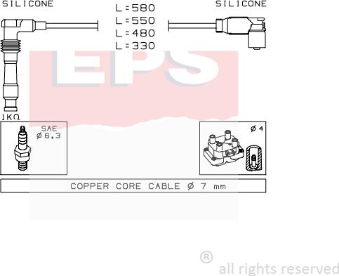 MDR EPS-1501 559 - Ignition Cable Kit car-mod.net