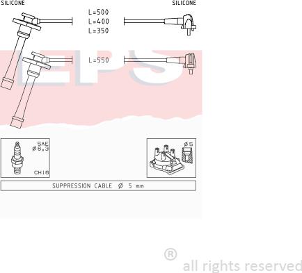 MDR EPS-1501 209 - Ignition Cable Kit car-mod.net