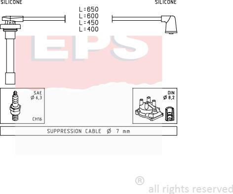 MDR EPS-1501 714 - Ignition Cable Kit car-mod.net