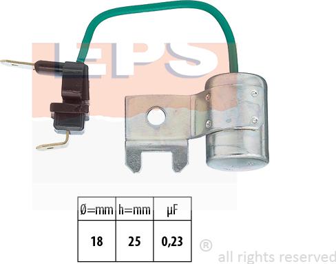 MDR EPS-1106 195 - Condenser, ignition car-mod.net