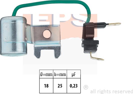MDR EPS-1106 196 - Condenser, ignition car-mod.net