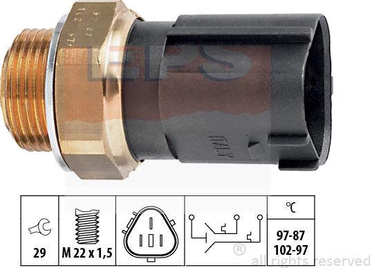 MDR EPS-1850 690 - Temperature Switch, radiator / air conditioner fan car-mod.net