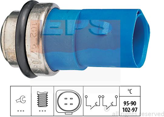MDR EPS-1850 692 - Temperature Switch, radiator / air conditioner fan car-mod.net