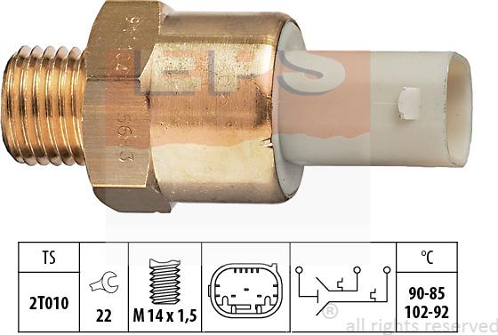MDR EPS-1850 683 - Temperature Switch, radiator / air conditioner fan car-mod.net