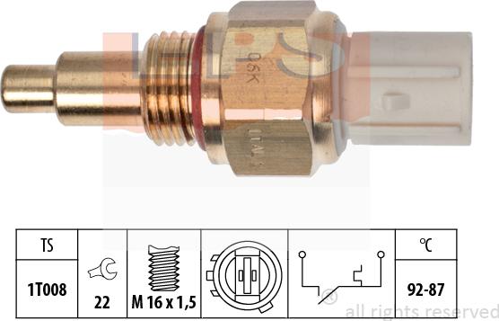 MDR EPS-1850 050 - Temperature Switch, radiator / air conditioner fan car-mod.net