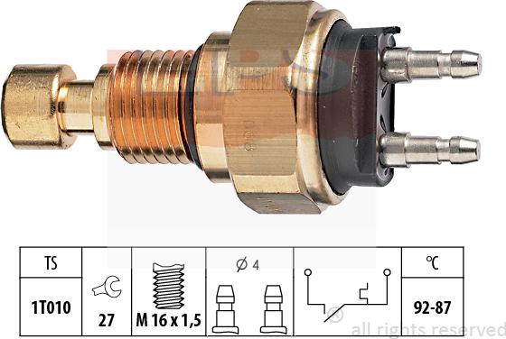 MDR EPS-1850 036 - Temperature Switch, radiator / air conditioner fan car-mod.net