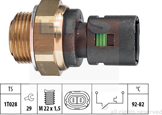 MDR EPS-1850 128 - Temperature Switch, radiator / air conditioner fan car-mod.net