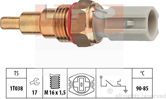 MDR EPS-1850 205 - Temperature Switch, radiator / air conditioner fan car-mod.net