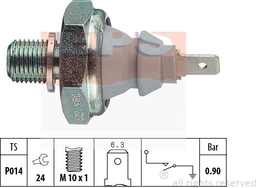 MDR EPS-1800 095 - Sender Unit, oil pressure car-mod.net