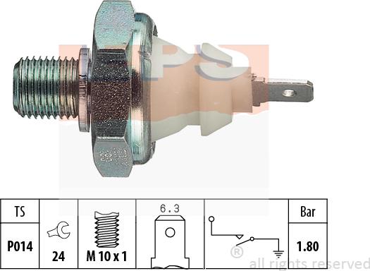 MDR EPS-1800 045 - Sender Unit, oil pressure car-mod.net