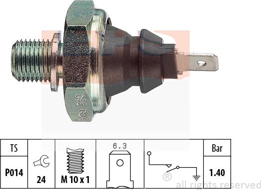 MDR EPS-1800 046 - Sender Unit, oil pressure car-mod.net