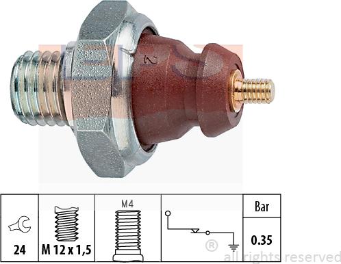 MDR EPS-1800 057 - Sender Unit, oil pressure car-mod.net