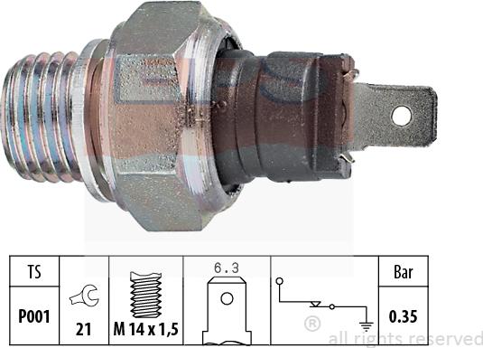 MDR EPS-1800 006 - Sender Unit, oil pressure car-mod.net