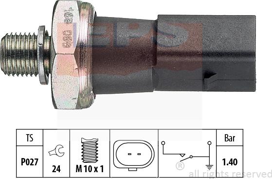 MDR EPS-1800 168 - Sender Unit, oil pressure car-mod.net
