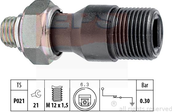 MDR EPS-1800 103 - Sender Unit, oil pressure car-mod.net