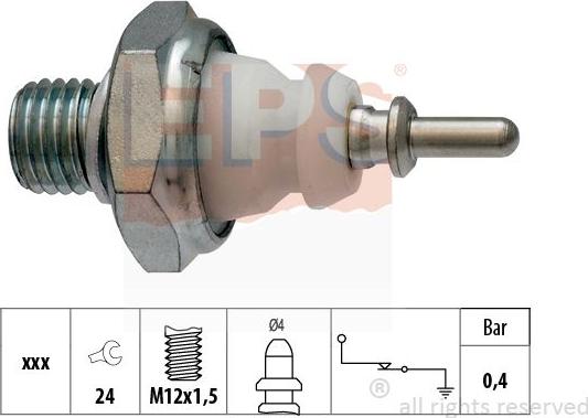MDR EPS-1800 221 - Sender Unit, oil pressure car-mod.net