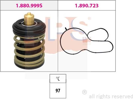 MDR EPS-1880 999 - Coolant thermostat / housing car-mod.net