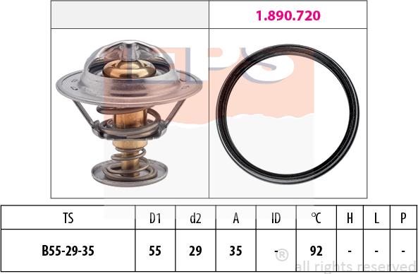 MDR EPS-1880 945 - Coolant thermostat / housing car-mod.net