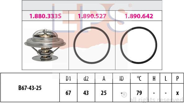 MDR EPS-1880 980 - Coolant thermostat / housing car-mod.net
