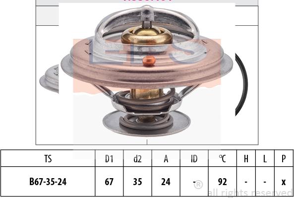 MDR EPS-1880 401S - Coolant thermostat / housing car-mod.net