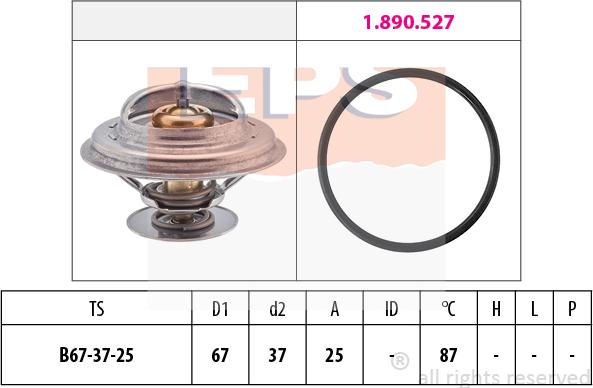 MDR EPS-1880 552 - Coolant thermostat / housing car-mod.net