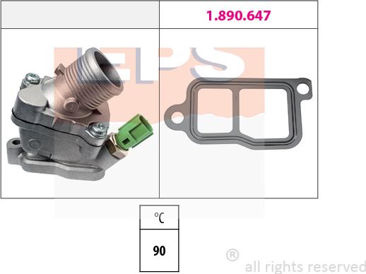 MDR EPS-1880 606 - Coolant thermostat / housing car-mod.net