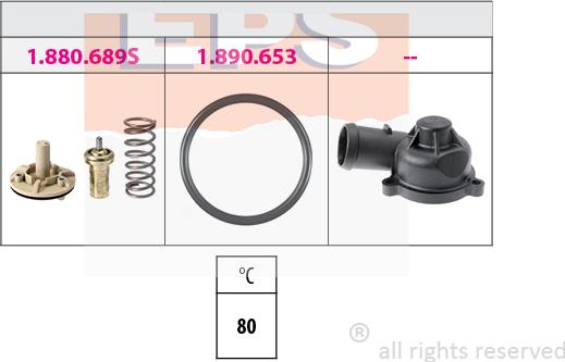 MDR EPS-1880 689K - Coolant thermostat / housing car-mod.net