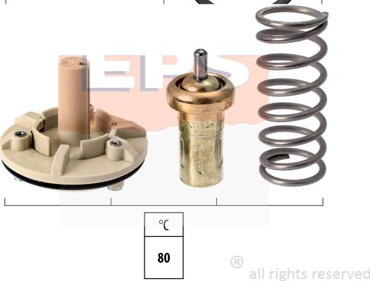 MDR EPS-1880 689S - Coolant thermostat / housing car-mod.net