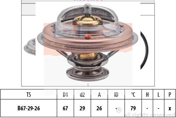 MDR EPS-1880 638S - Coolant thermostat / housing car-mod.net