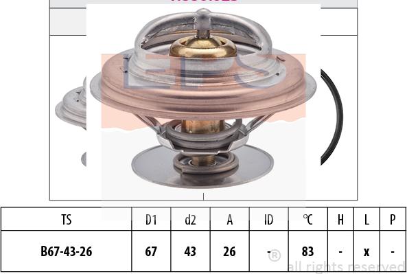 MDR EPS-1880 625S - Coolant thermostat / housing car-mod.net