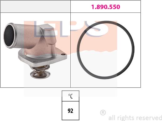MDR EPS-1880 194 - Coolant thermostat / housing car-mod.net